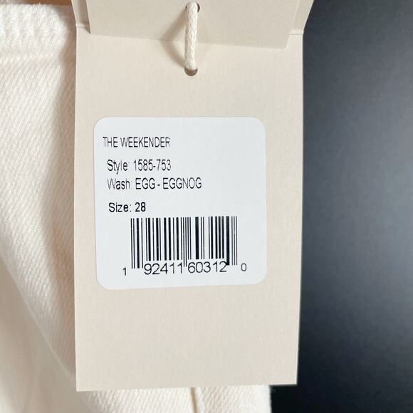 MOTHER Flare & Wide Leg Jeans in Cream - Picture 8 of 13